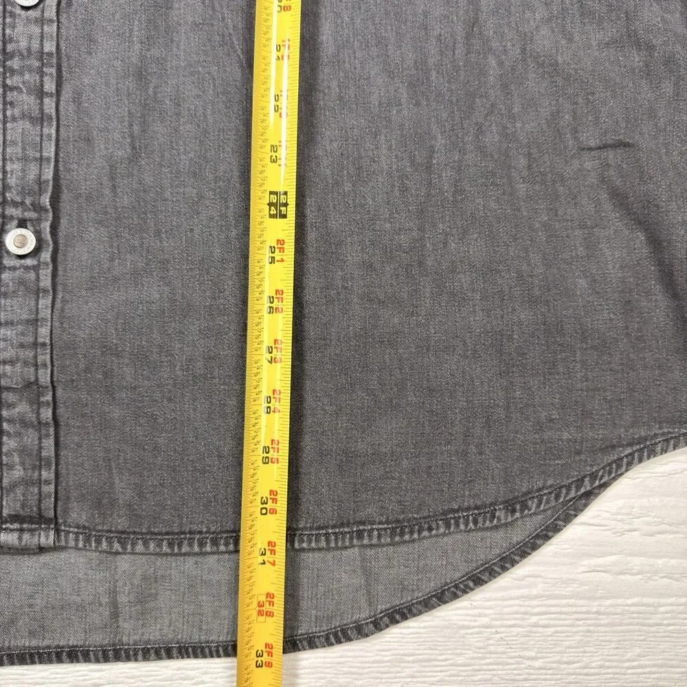 Levi’s SilverTab Oversized Denim Utility Shirt Black Wash Gray 90s Y2K NWT XL
